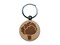 Broccoli Garden Vegetable Engraved Wood Round Keychain Tag Charm
